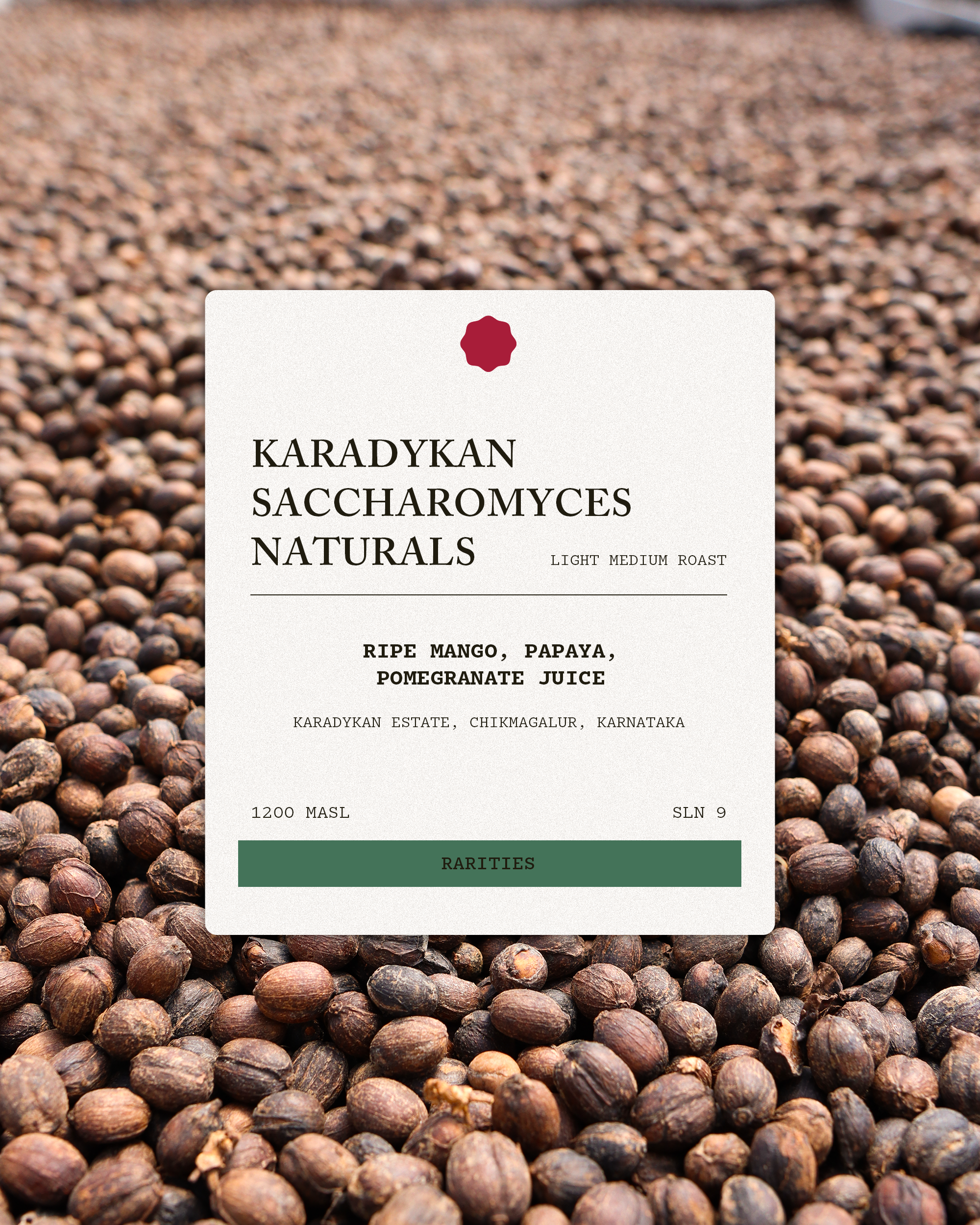 Karadykan Saccharomyces Naturals ( SCA 85+ )