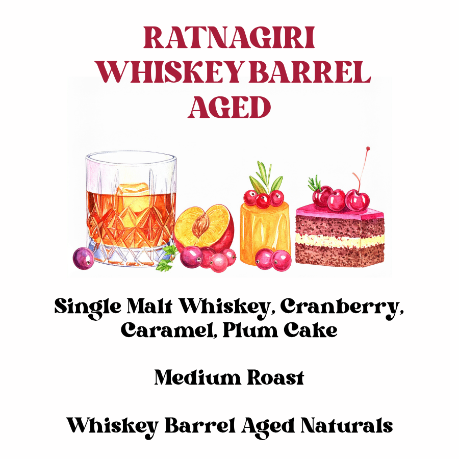 Ratnagiri Whiskey Barrel Aged Naturals (SCA 87+)