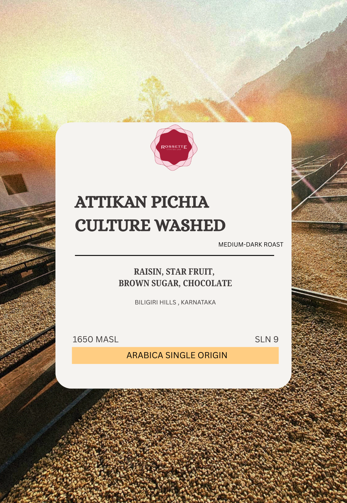 Attikan Pichia Culture Washed (SCA 84+)